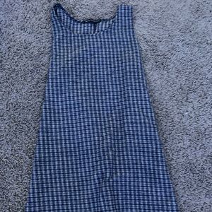 Blue checkered dress